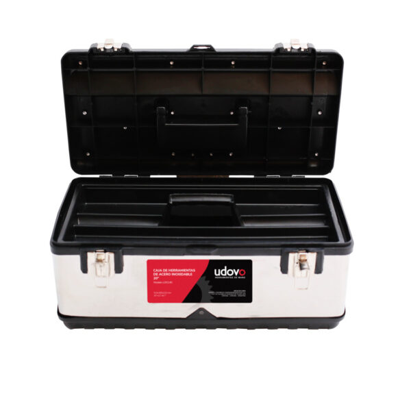 Caja Herramientas 20" Ac.Inox. Cierre Metal. U20140