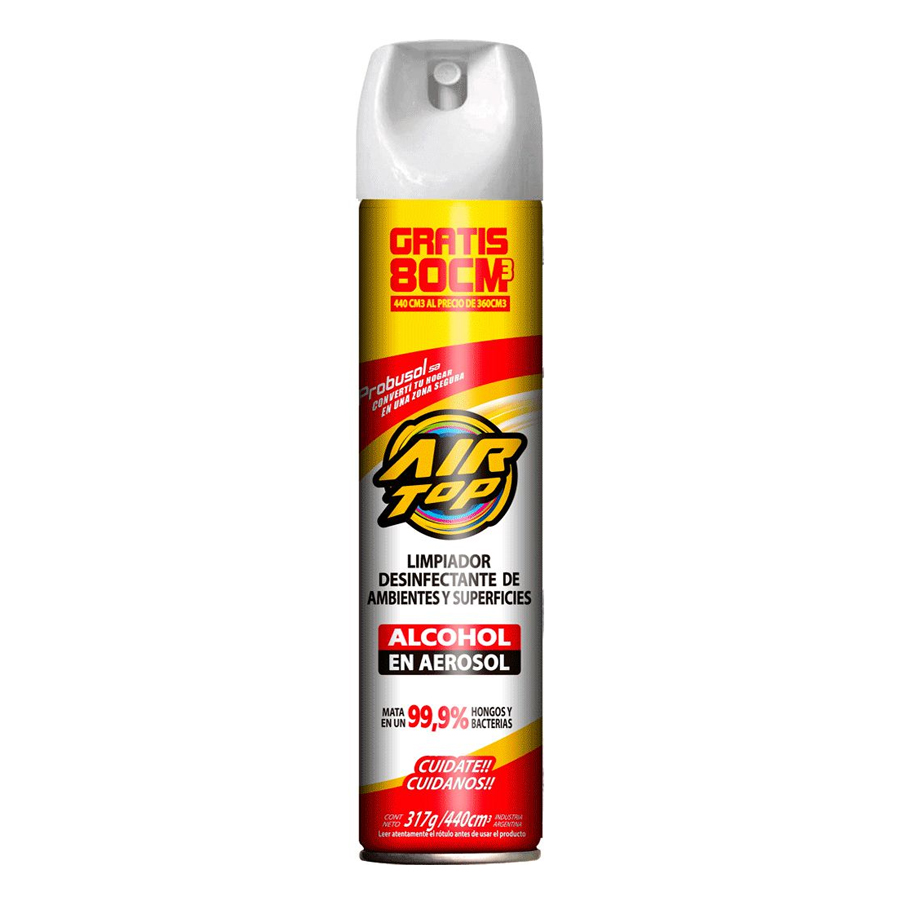 Alcohol En Aerosol 440Cc. 12010110 Air Top