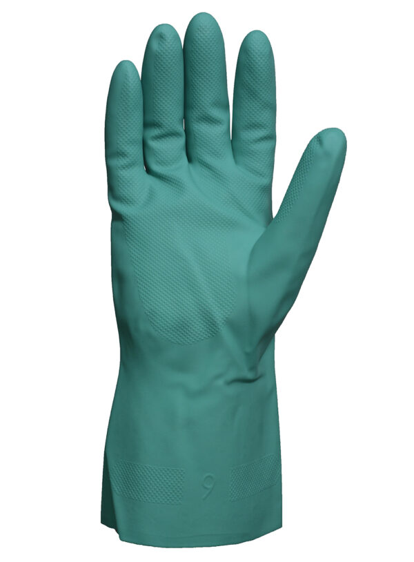 Guante DPS Acrilonitrilo Verde Flocado Alta Resist. DPS41585