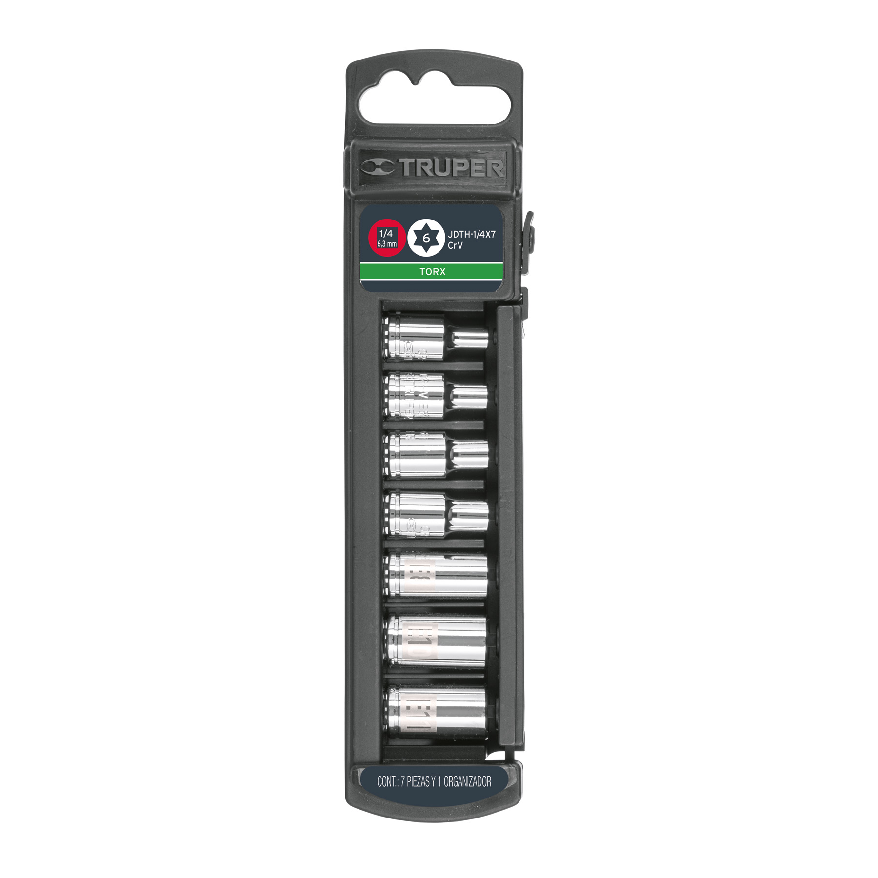 Juego de Tubo 1/4 Torx 7 Pzas. Truper 10027