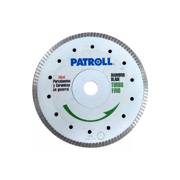 Disco Turbo Fino Patroll 180Mm 7" Ptf-7