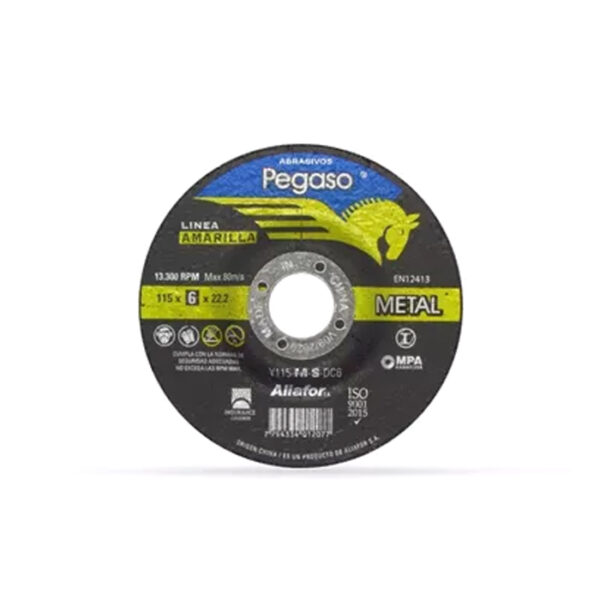 Disco Desbaste Pegaso 230X6X22 Y230-M-S-Dc6