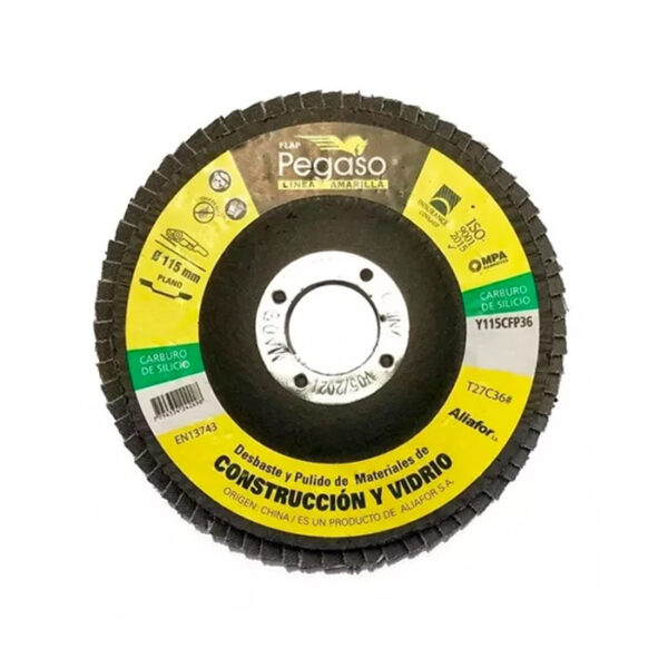 Disco Flap Pegaso Silicio 115Mm Gr-60-80 Y115Cfp60 Y115Cfp80