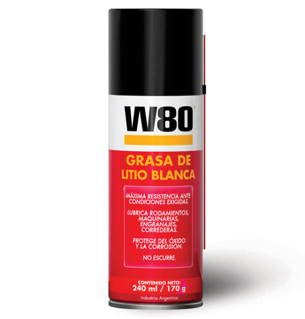 Lubricante W80 Grasa Litio Blanca X 240ml 500022 00219