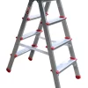 Escalera FEMA Doble 87 Cm Alum. 4 Peld.120kg 69500802