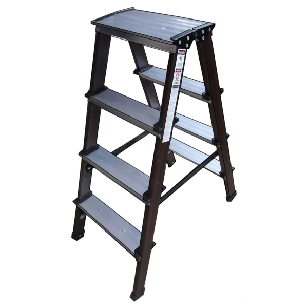 Escalera FEMA Doble 87 Cm Alum.4 Peld.Simil Madera 69500824