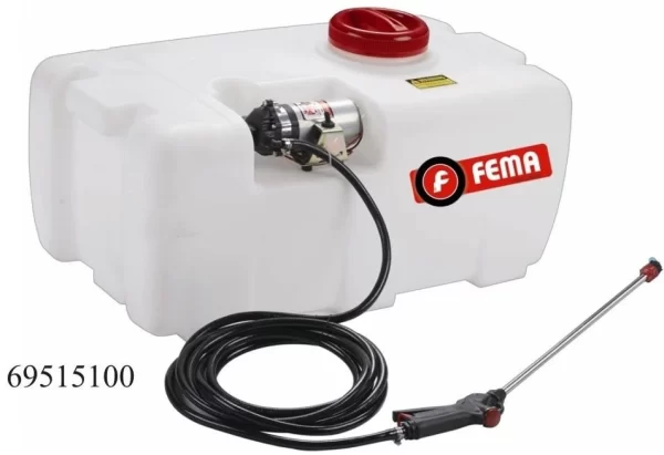 Pulverizador FEMA 100 lts.12V 5.3L/M 60Psi 69515100