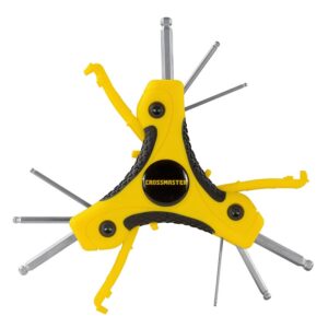 Juego de 9 Llaves Crossmaster Hexagonal Pleg. 1.5 A 6 mm Std.