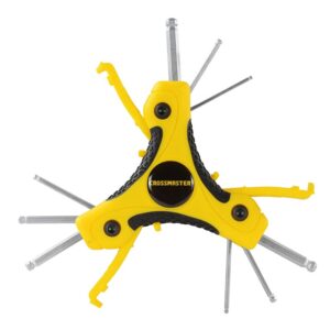 Juego 9 Llaves T Hexag. 5/64" A 1/4" Crossmaster 9942994