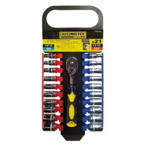 Juego De Tubos Cross Hex.1/4" 21Pcs. 9944670