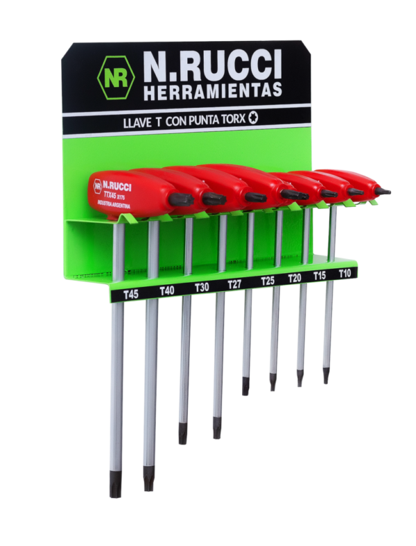 Exhibidor Llaves T Torx Rucci 8 Pzs. Ttx