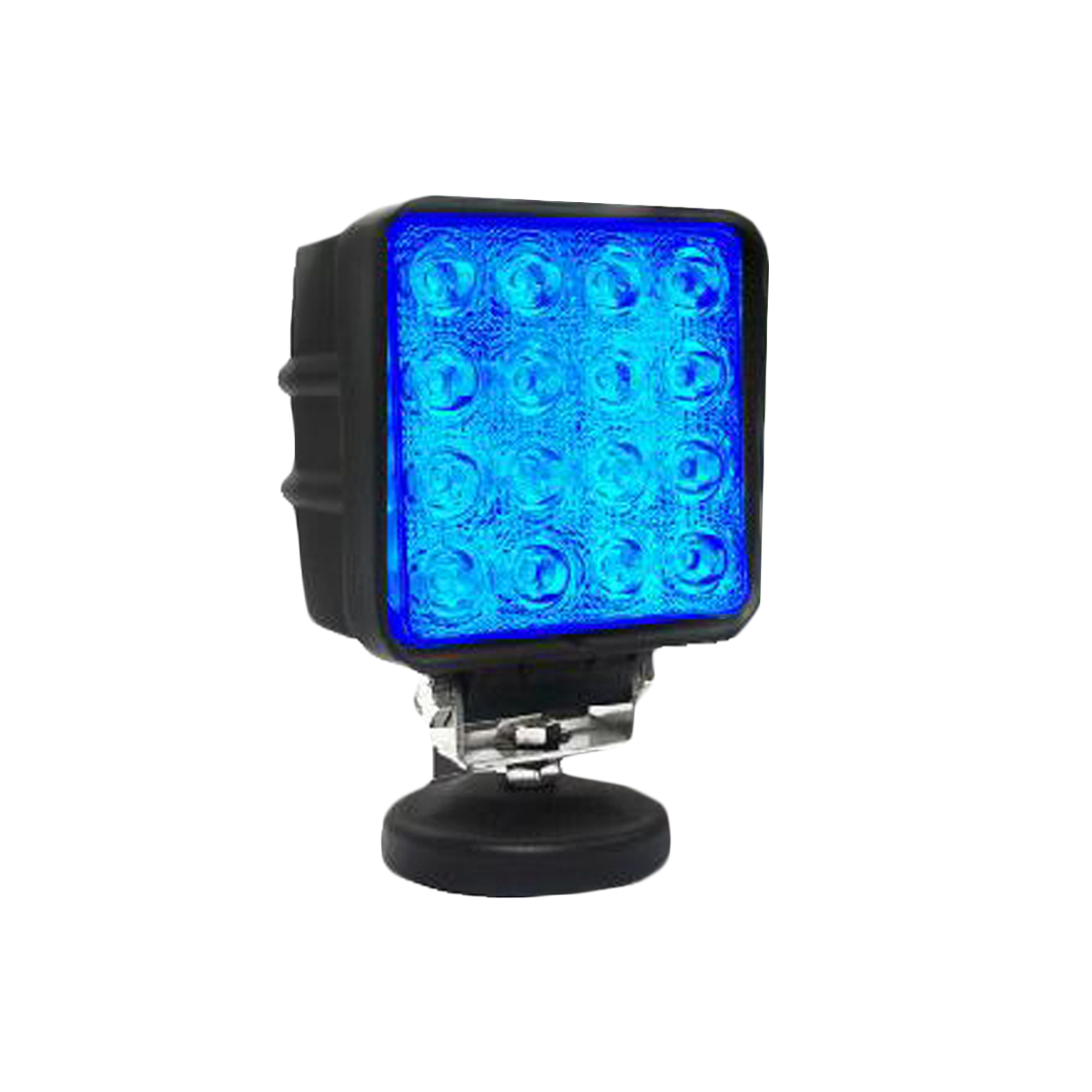 Faro Led 48W 16Led Cuad. Azul 12/24V Dj4914Blu-Led
