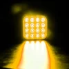 Baliza Cuadrada 16Led Ambar Dest. Miken D-6127