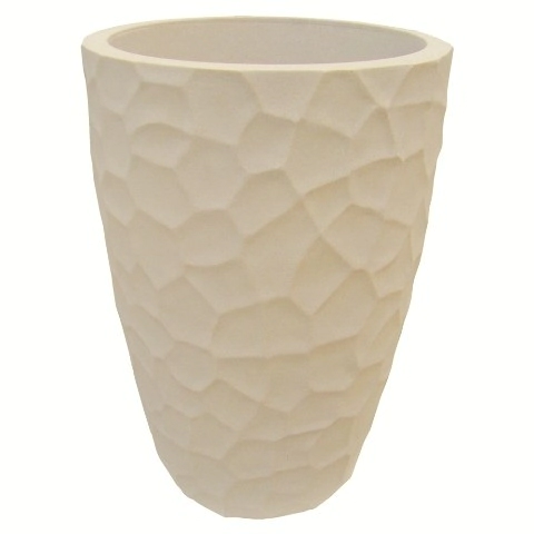 Maceta Conica Est.Prisma Cemento 53Cm Castelgarden 69364046