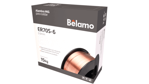 Alambre MIG para soldar ER70S 0.9mm x15kg Belamo