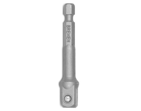 Adaptador 1/4" Hex. X 3/8" Cuadrado 65mm Bremen 7389