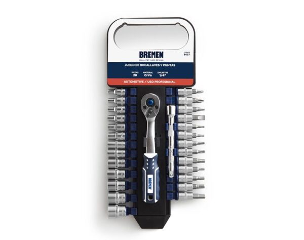 Juego de Tubo Bremen 1/4 - 28 Pzas. Portatil 6657