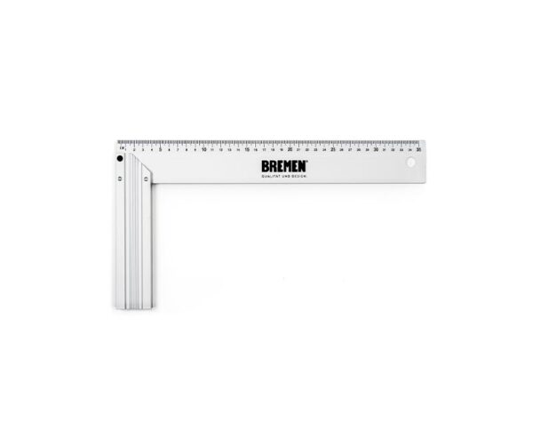 Escuadra aluminio 12" Prof. Bremen 6824