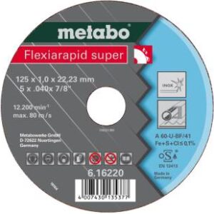 Disco de Corte Metabo 115X1.6X22 6162190