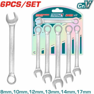 Set Llaves Combinadas 6 Pcs INDUSTRIAL TOTAL THT102266