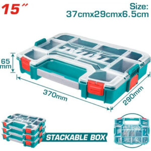 Estuche Organizador Apilable 15" TOTAL TPBX1151