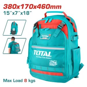 Mochila para Herramientas 38x17x46cm INDUSTRIAL TOTAL THBP02025