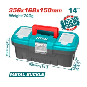 Caja Plastica para Herramientas 17" TOTAL TPBX0172