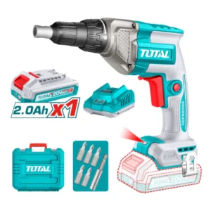 Atornillador de Impacto 20V BL 1/4 230Nm INDUSTRIAL TOTAL TIRLI2023-4 (MALETIN, CARGADOR, Y 2 BATERIAS 2Ah)