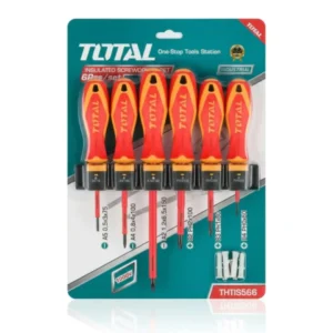 Set de 6 Destornilladores Aislados INDUSTRIAL TOTAL THTIS566