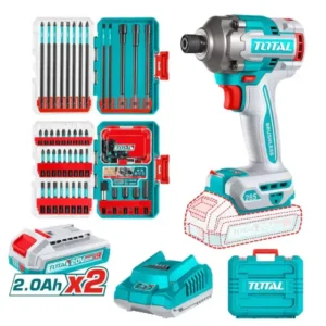Kit Atornillador de Impacto 285Nm + 2 Sets de Accesorios INDUSTRIAL TOTAL TOSLI250784-4 TAIKAI2S
