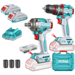 Kit Llave Impacto 1/2'' + Atornillador Con Percutor 66nm, 2 Baterías 2.0Ah TCKLI20286-4