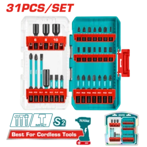 Set de 31 Accesorios para Atornillador de Impacto INDUSTRIAL TOTAL TACSDL11306 TACSDL11306
