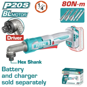Atornillador de Impacto Angular 20V BL 1/4 80Nm | TAIRLI2081 V2VIAIA80