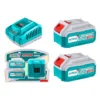 Kit 2 Baterias 4ah Y Cargador Rápido TOTAL TFBCPK1424-4 TSLI4214012-4